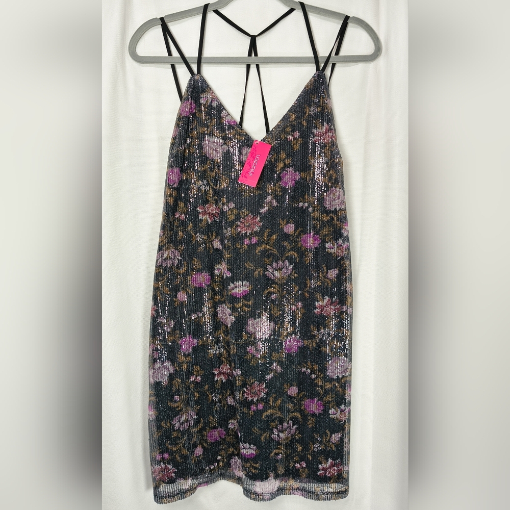 Xhilaration Sequin Strappy Slip Dress NWT Women’s Medium